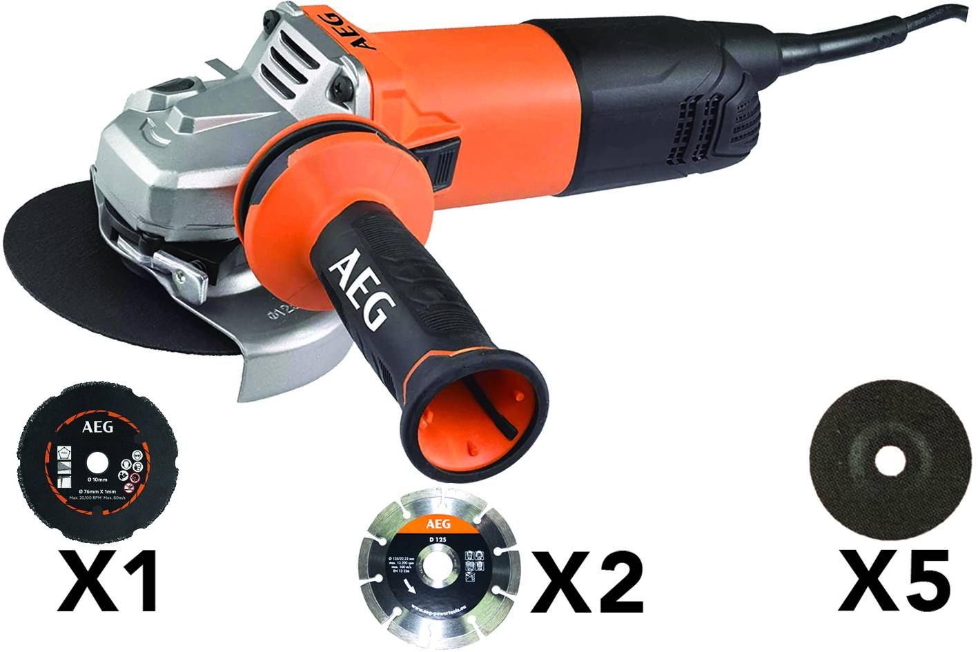 SMERIGLIATRICE 125 1000 WATT IN KIT