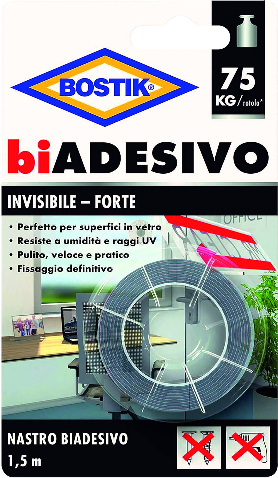 NASTRO BIADESIVO TRASPARENTE ULTRA FORTE