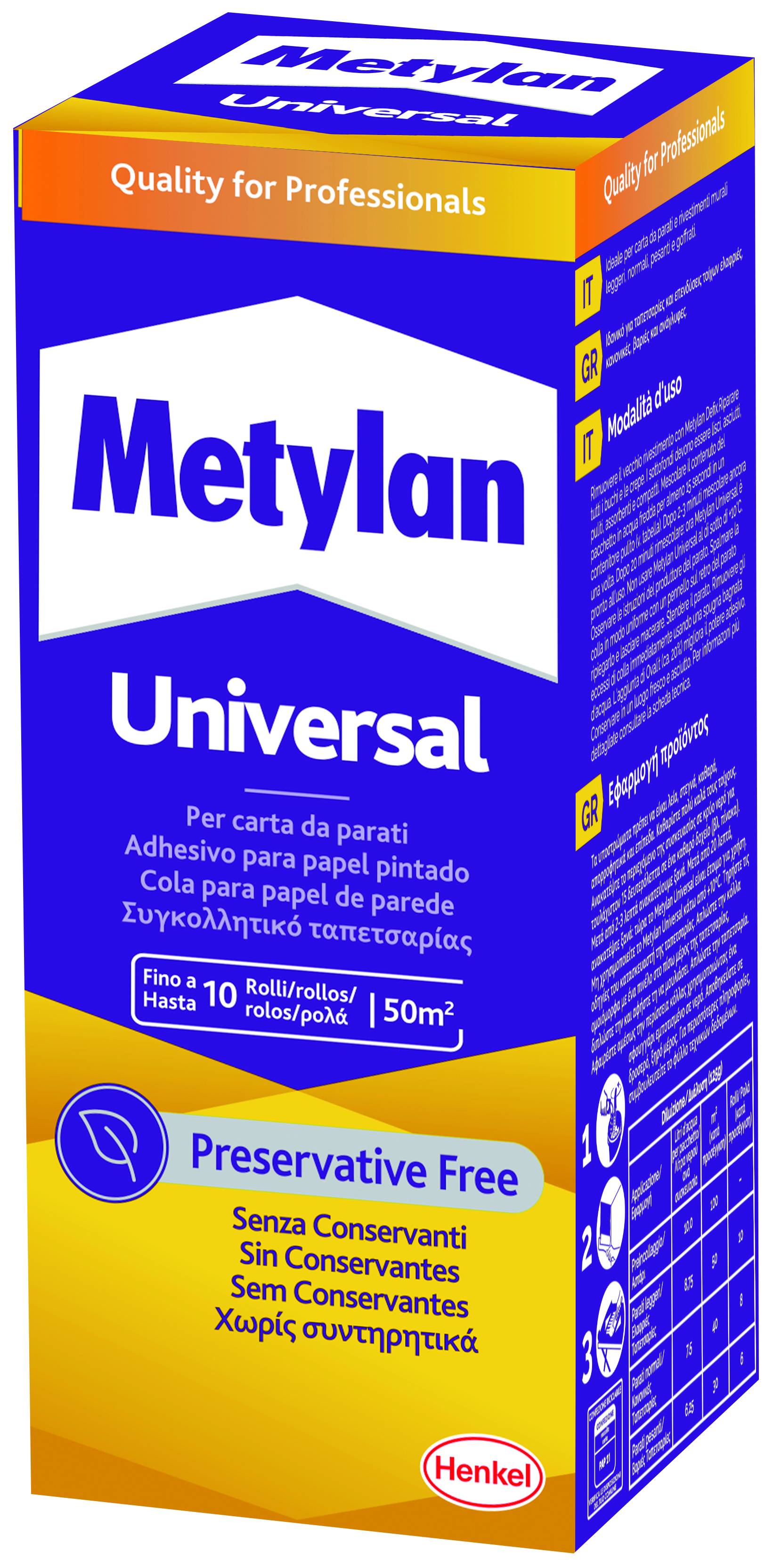 METYLAN UNIVERSAL GIALLO