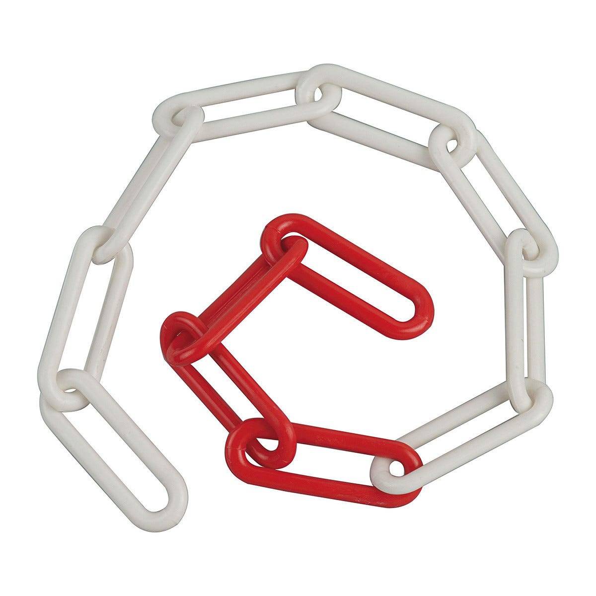 CATENA PLASTICA BIANCA E ROSSA
