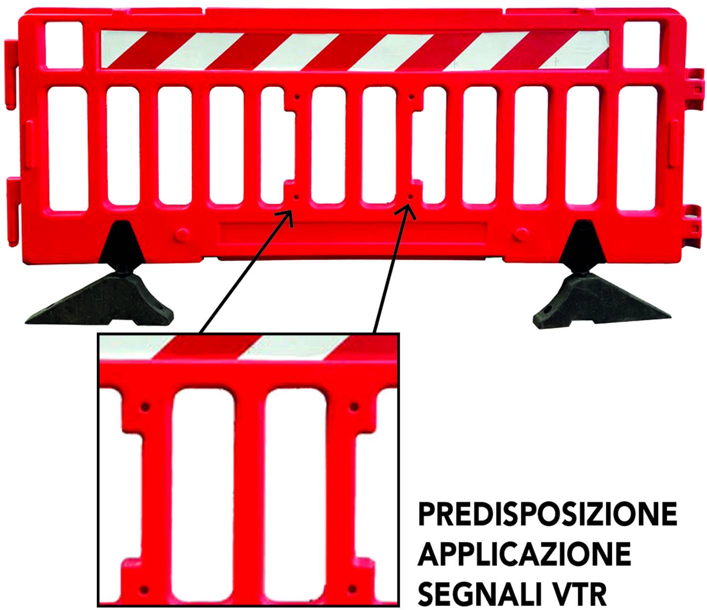 TRANSENNA PLASTICA ROSSA