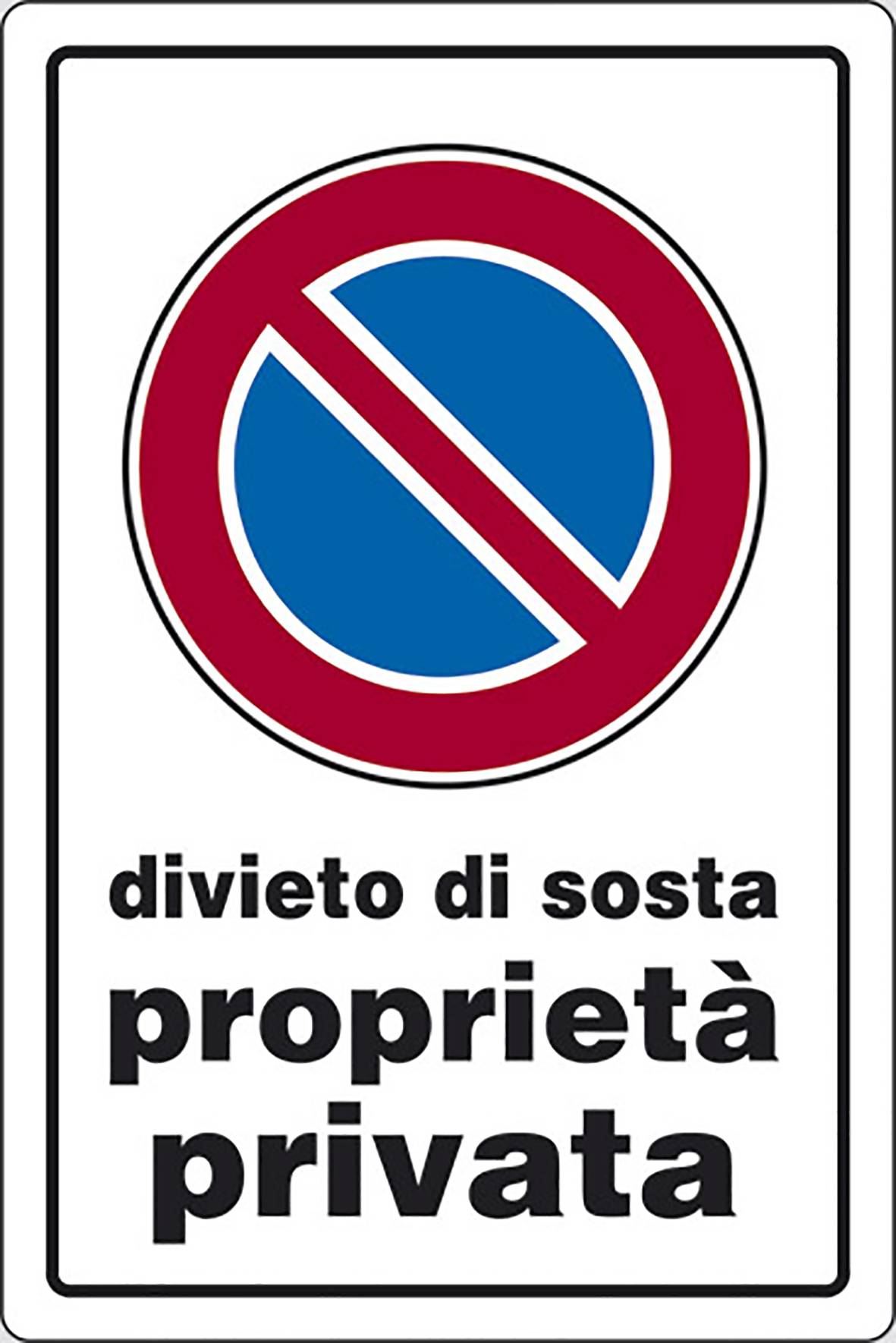 CARTELLO DIVIETO DI SOSTA