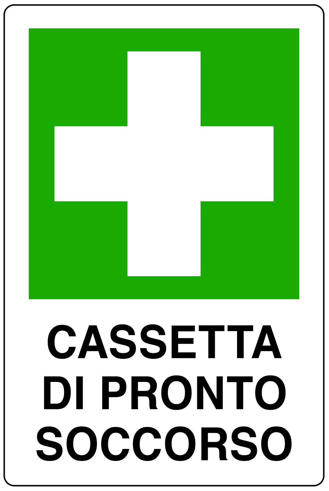 CARTELLO CASSETTA PRONTO SOCCORSO