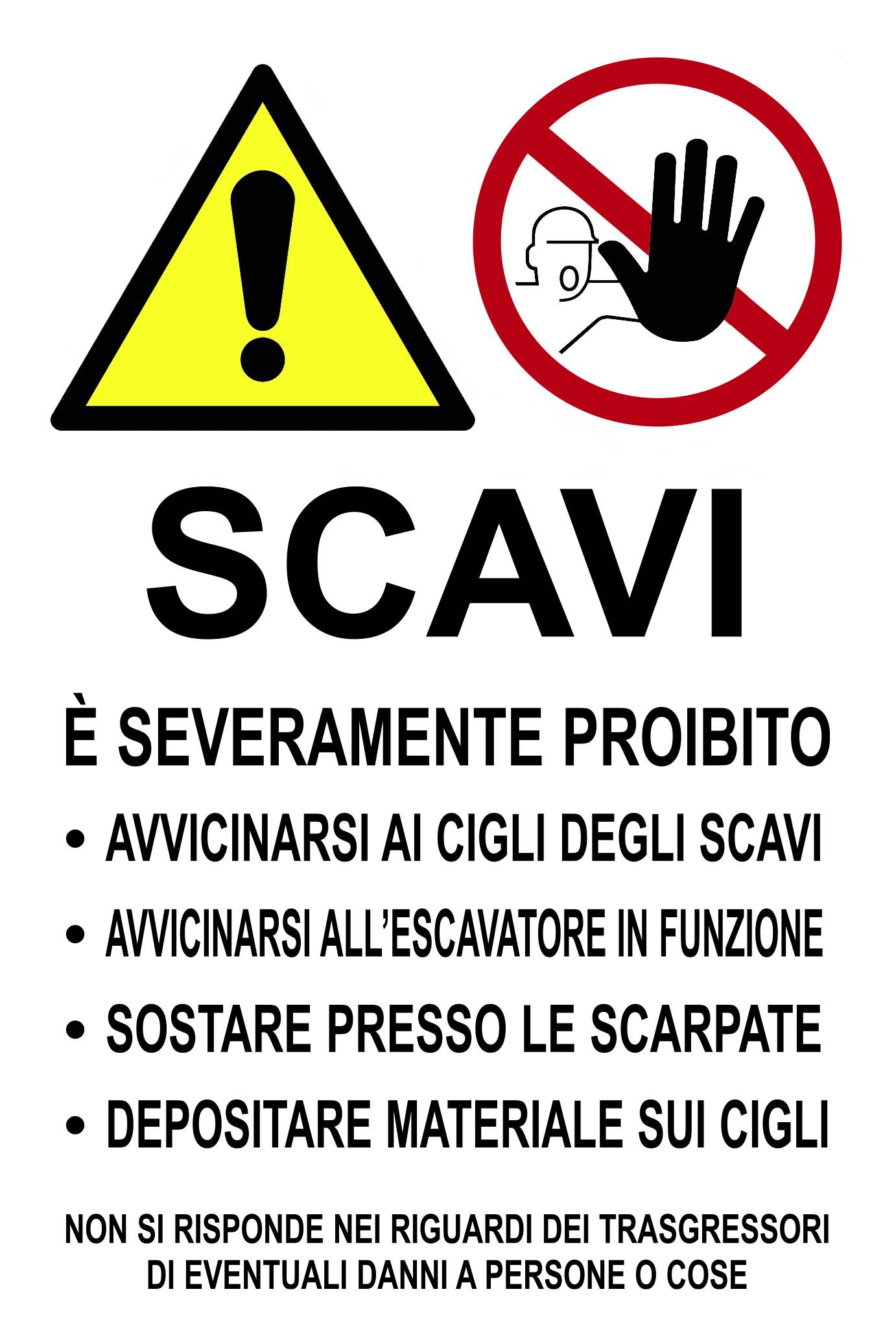 CARTELLO SCAVI