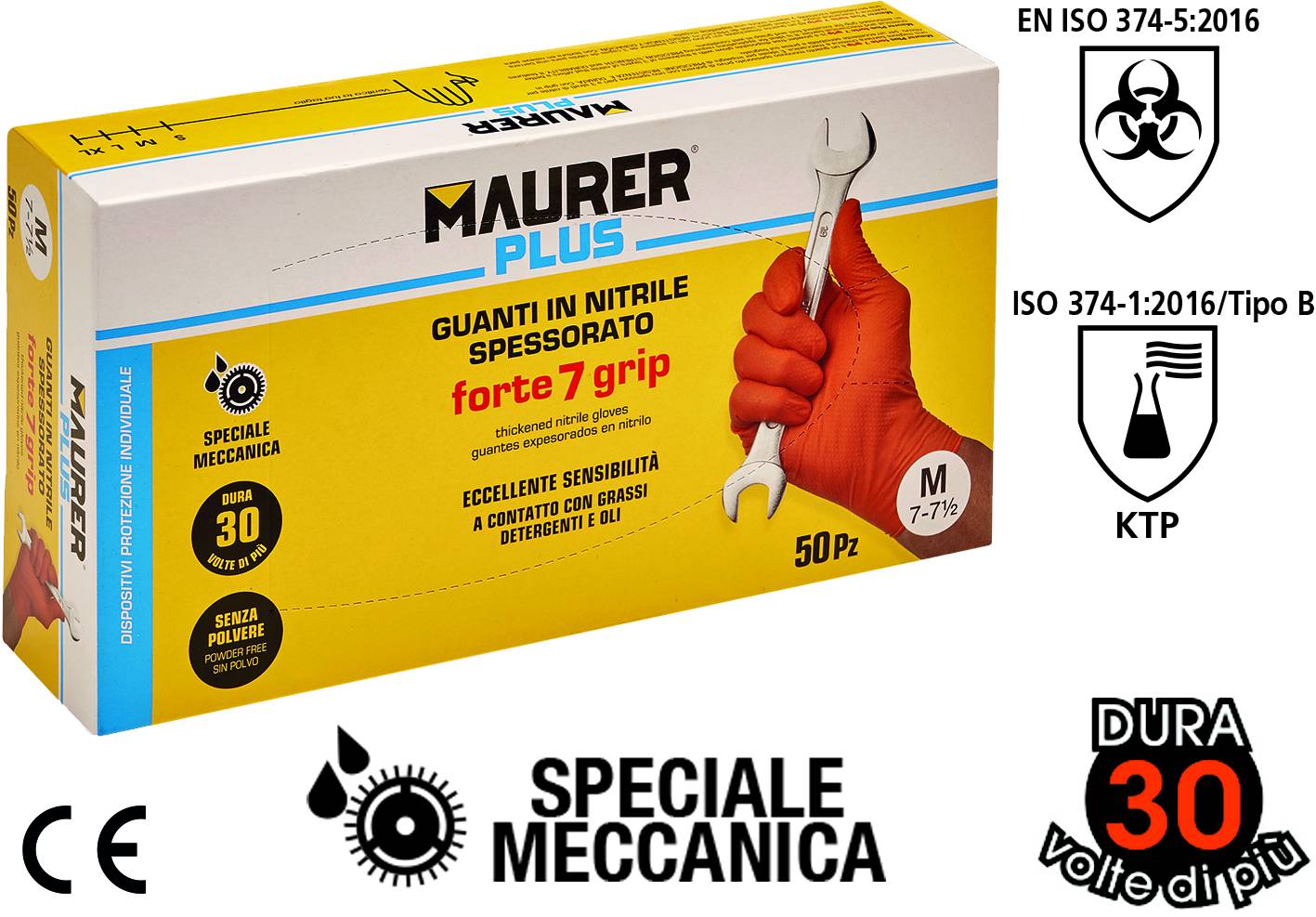 GUANTI NITRILE SPESSORATO RIUTILIZZABILE