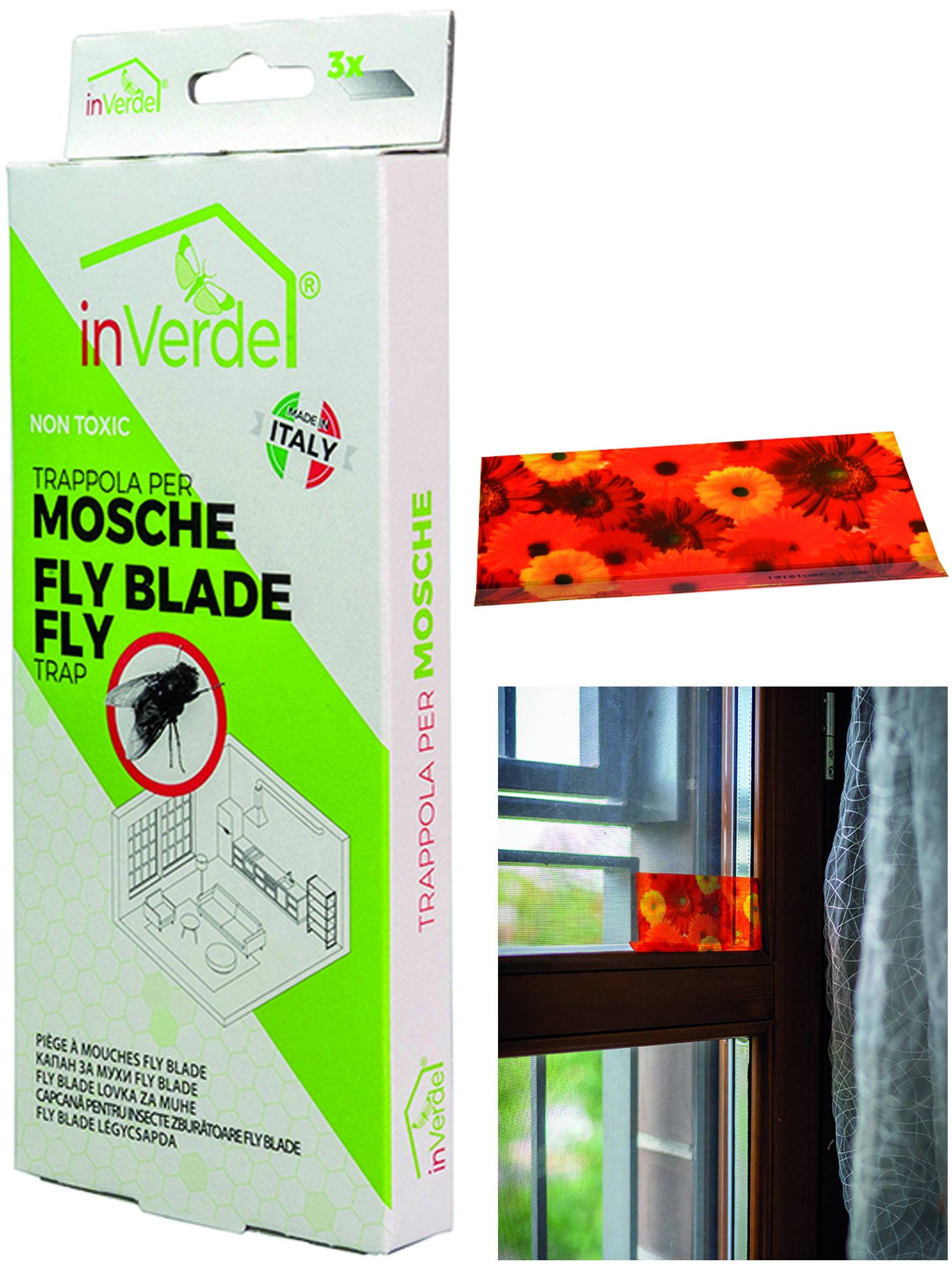 TRAPPOLA ADESIVA PER MOSCHE