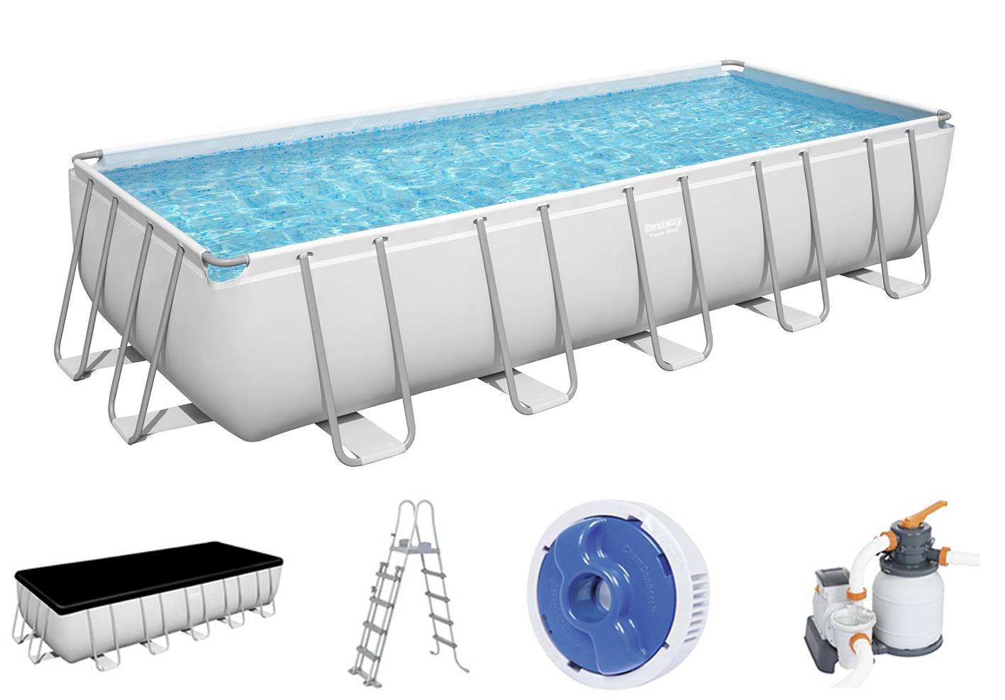 PISCINA RETTANGOLARE POWER STEEL