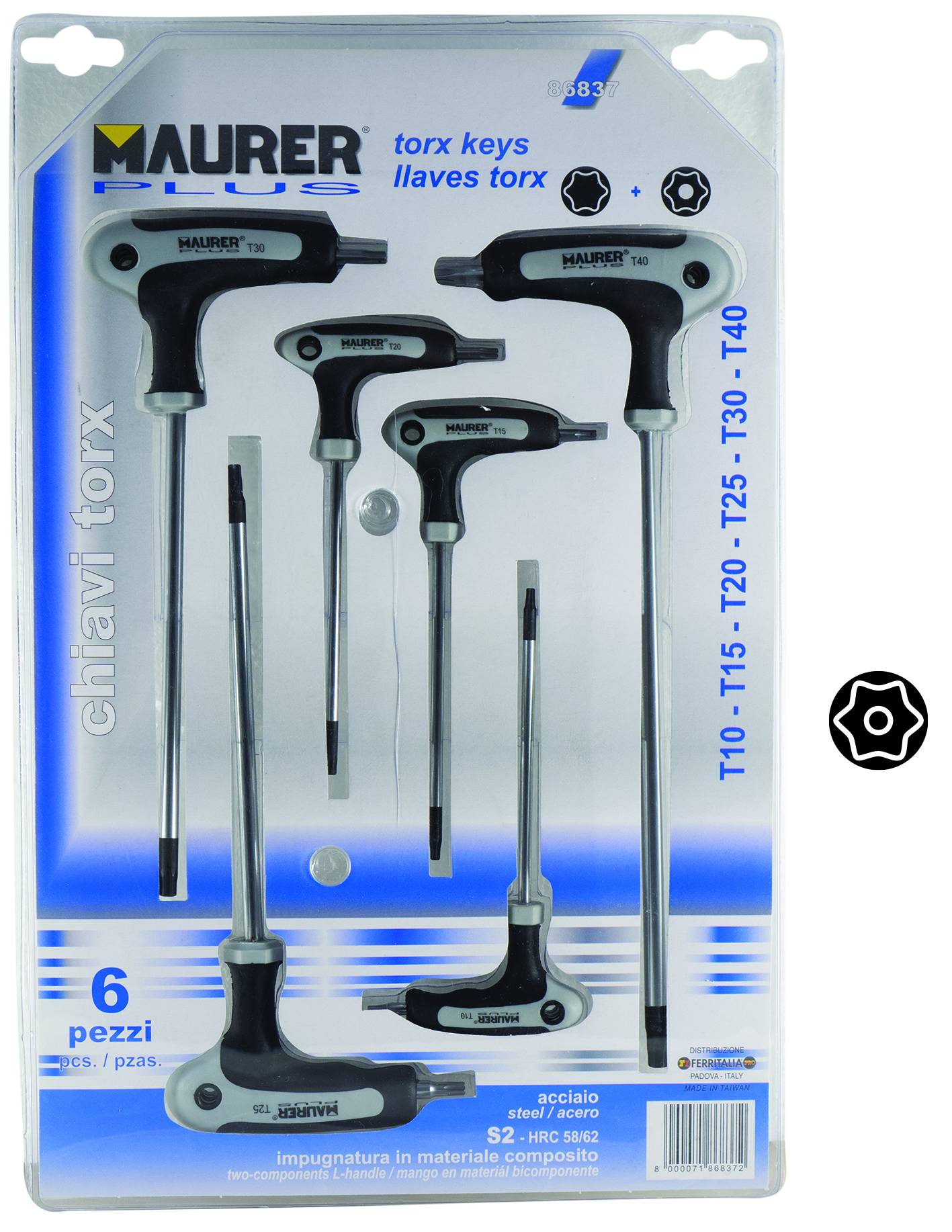 ASSORTIMENTO CHIAVI TORX *MAURER PLUS*