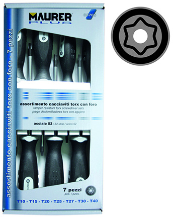 ASSORTIMENTO CACCIAVITE TAMPER TORX