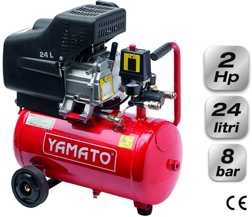 COMPRESSORE LUBRIFICATO 24 LITRI