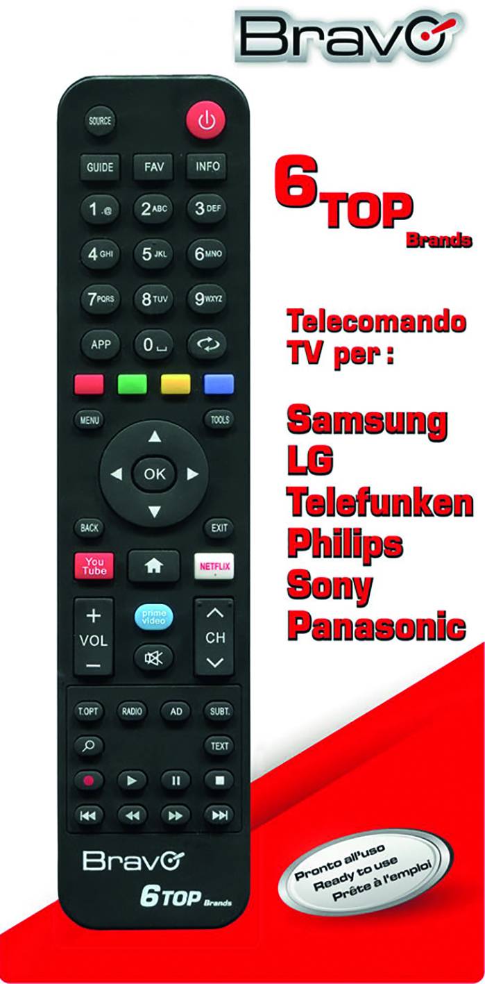 TELECOMANDO 6 TOP BRANDS