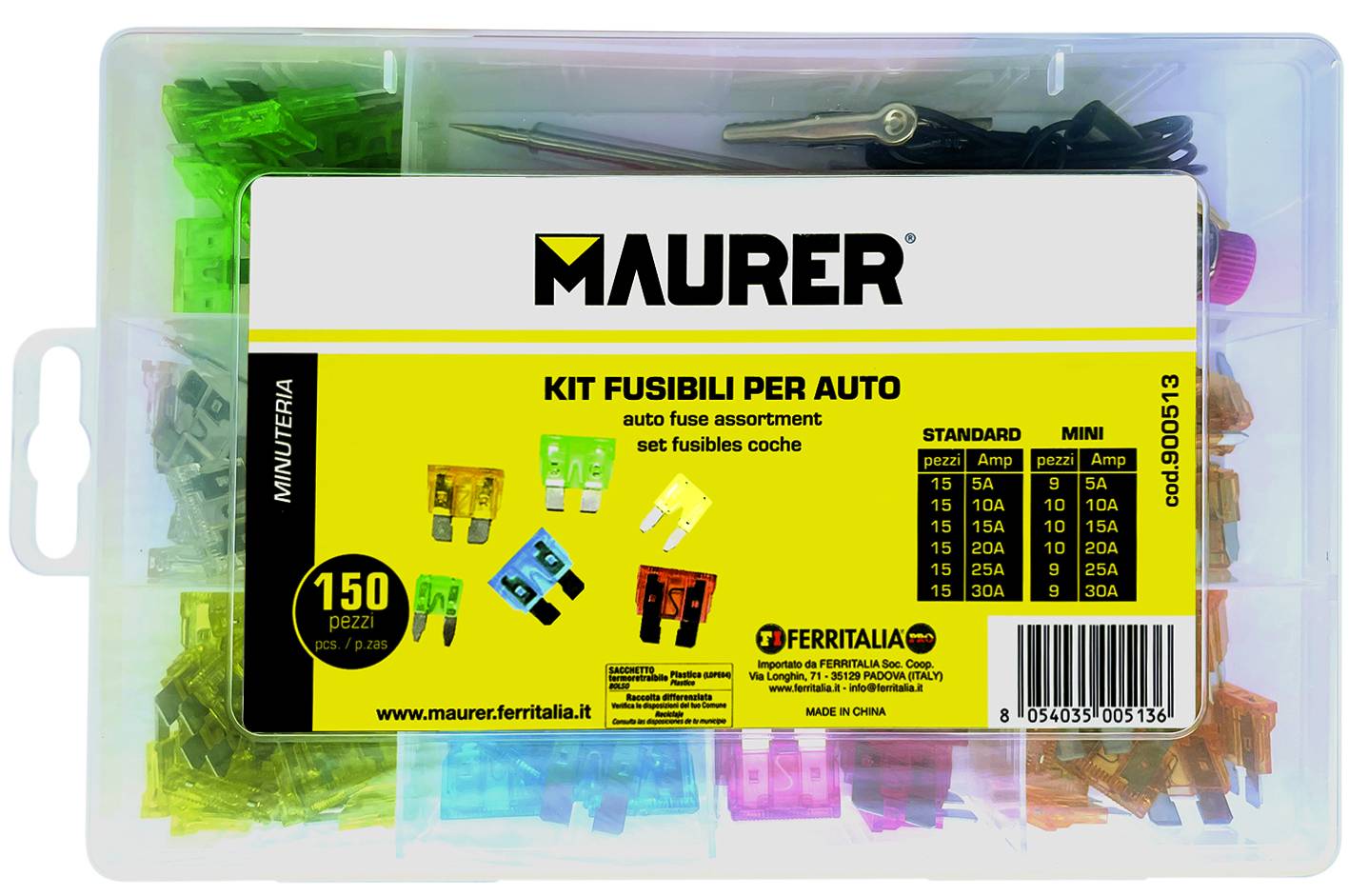KIT FUSIBILI PER AUTO