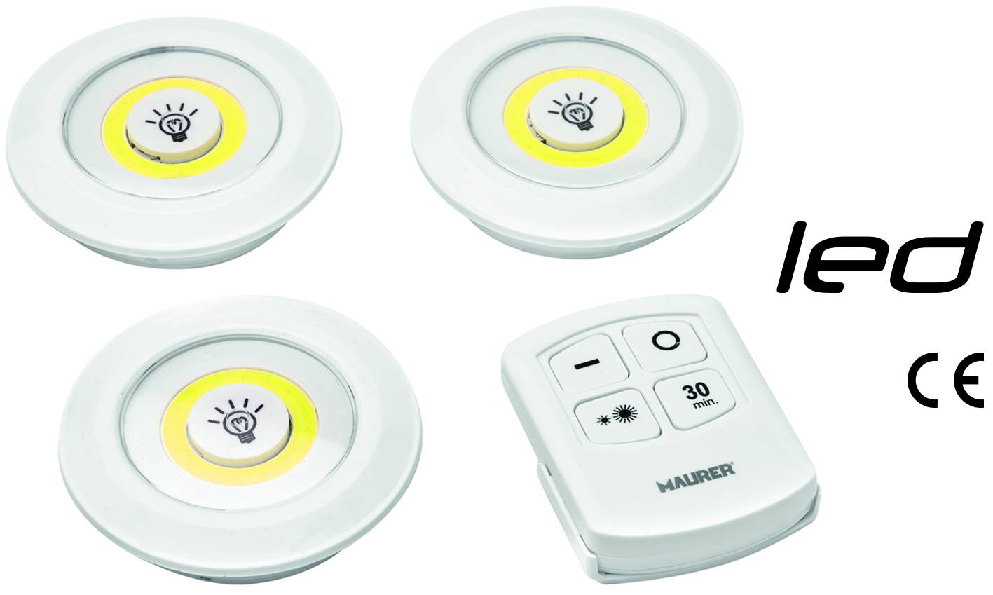 KIT 3 LUCI ARMADIO LED CON TELECOMANDO