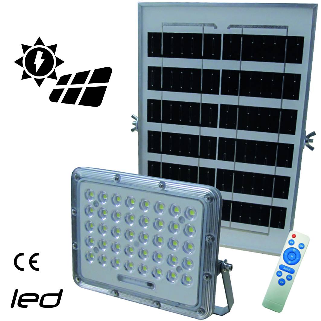 PROIETTORE LED CON PANNELLO SOLARE