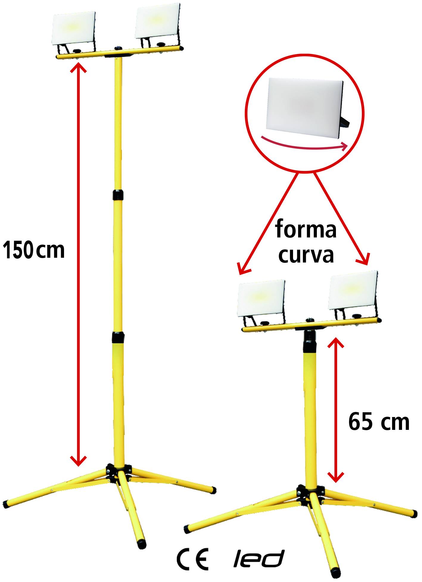 TREPPIEDE CON PROIETTORE SERIE TYNEE