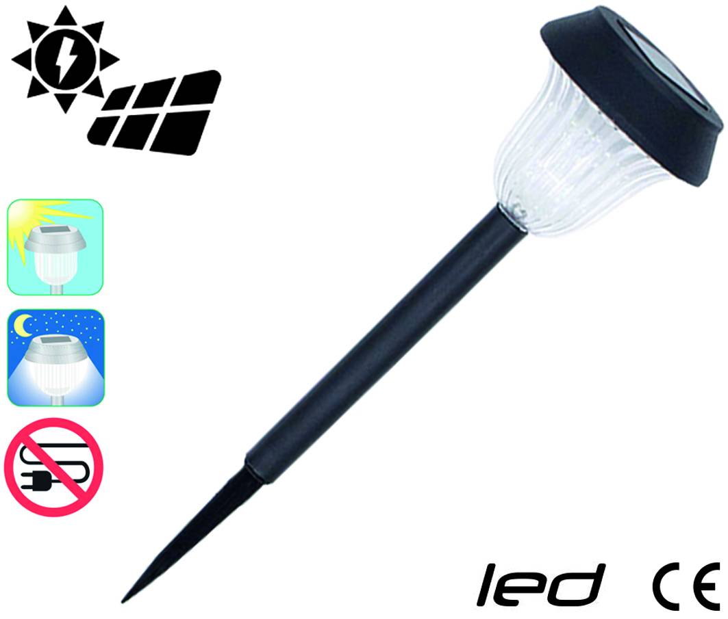 LAMPADA SOLARE NERA A LED