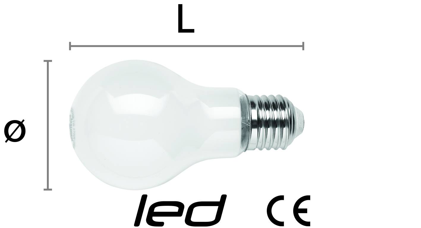 LAMPADINA A LED GOCCIA MILKY