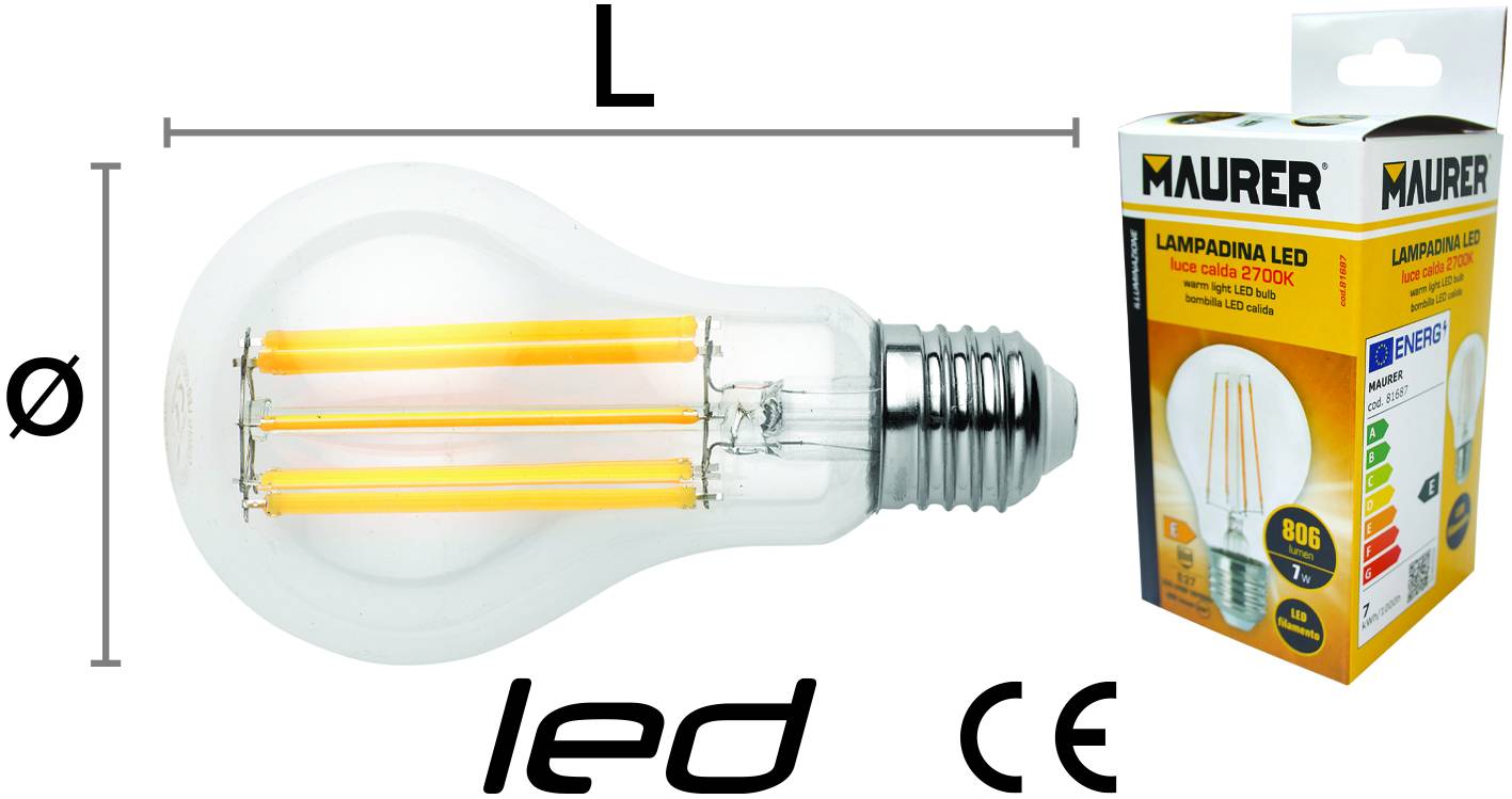 LAMPADINA A LED GOCCIA