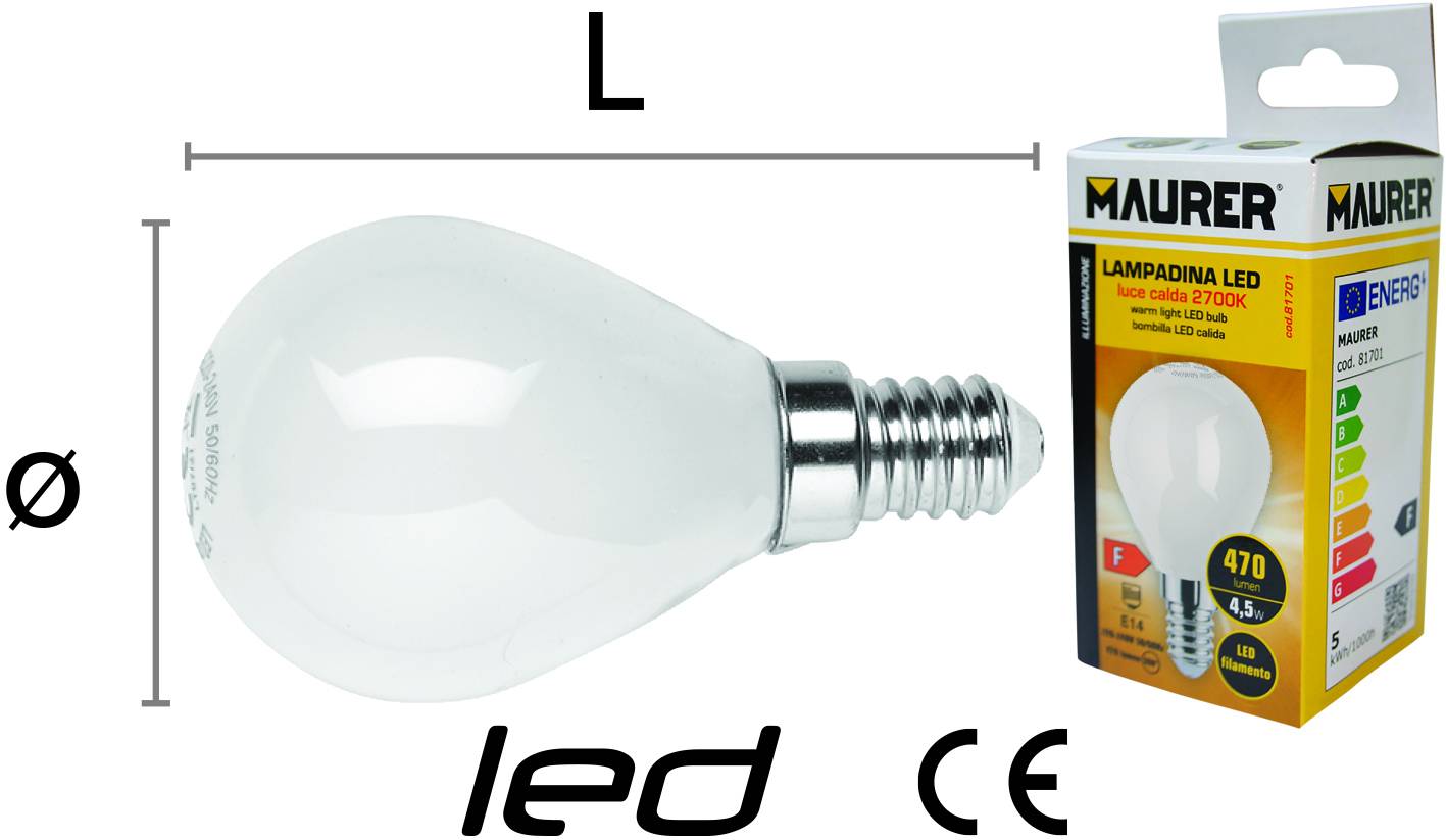 LAMPADINA LED MINI GLOBO MILKY