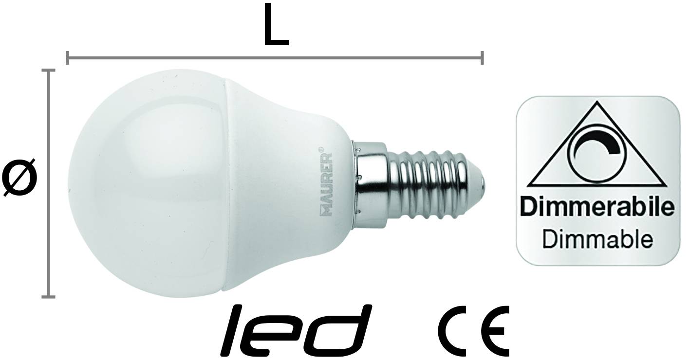 LAMPADINA LED MINI GLOBO DIMMERABILE