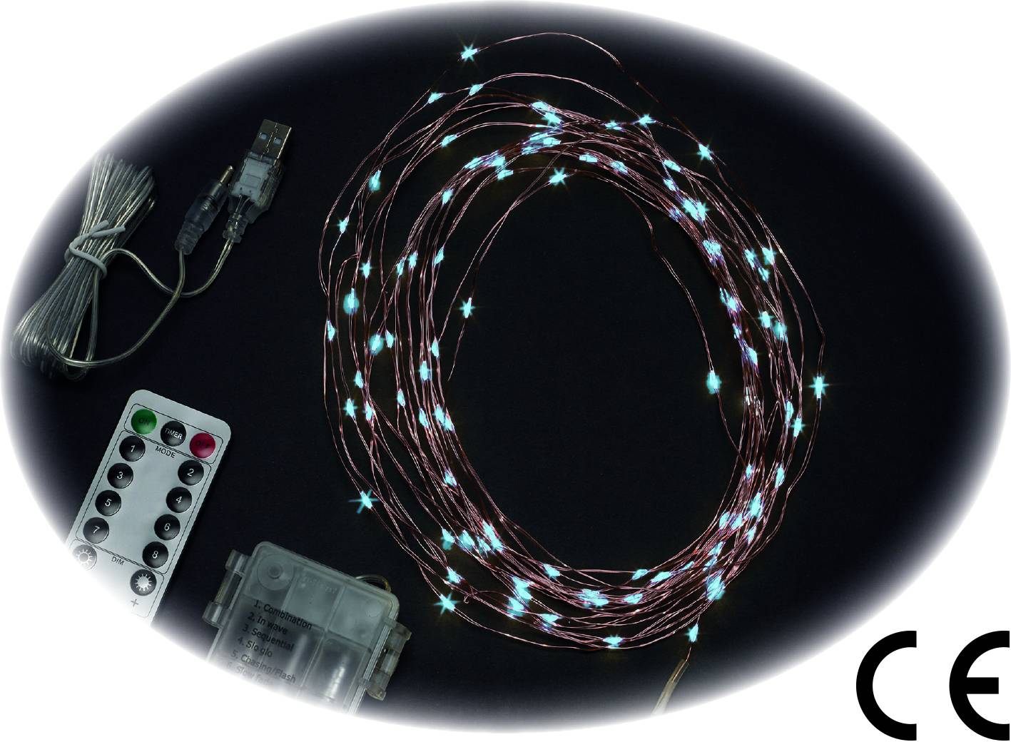 LUCE DECORATIVA A BATTERIA O USB