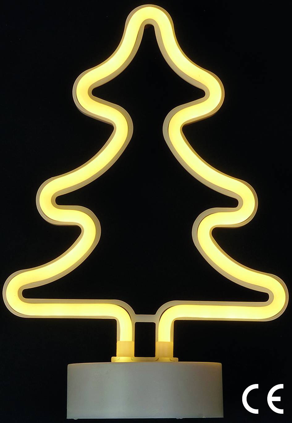 ALBERO NATALE LED CON NEON CON BASE