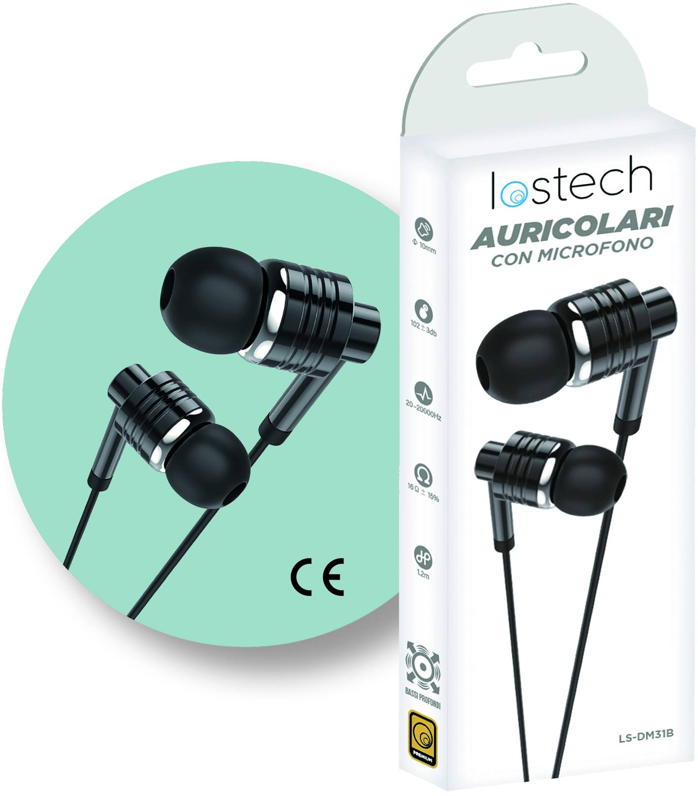 AURICOLARI CON MICROFONO