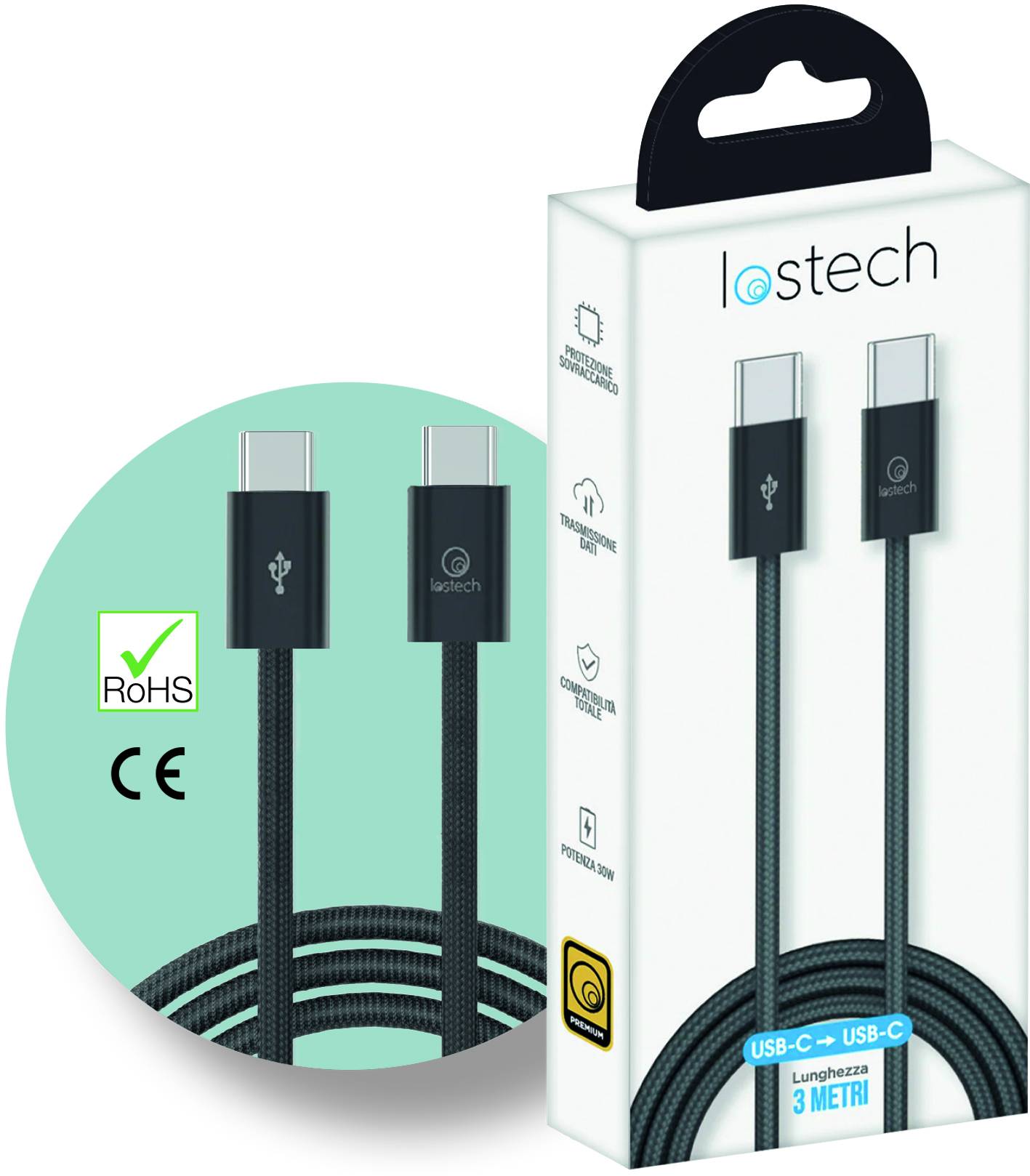 CAVO CARICA RAPIDA USB-C/USB-C