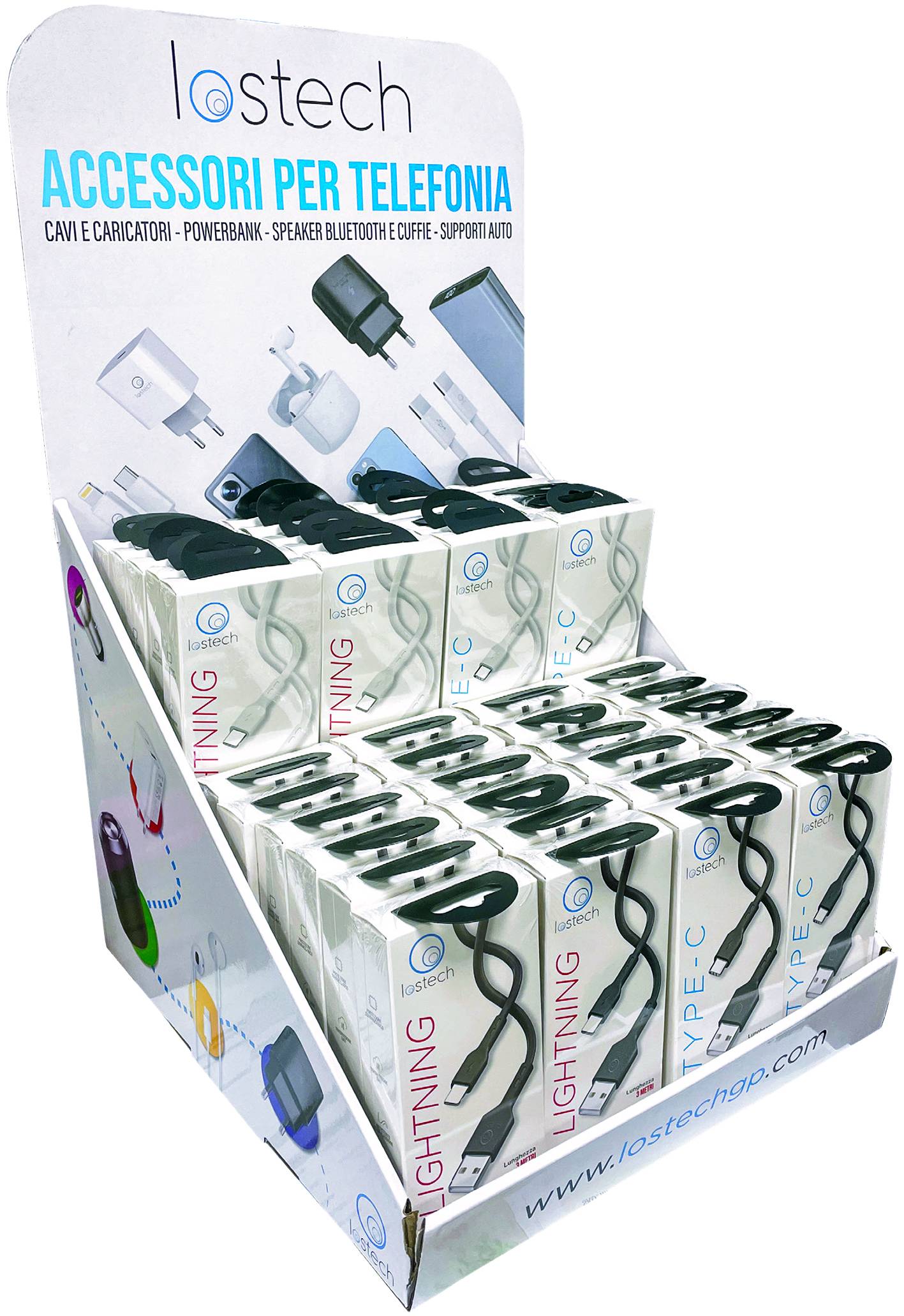 ESPOSITORE CAVI PER SMARTPHONE