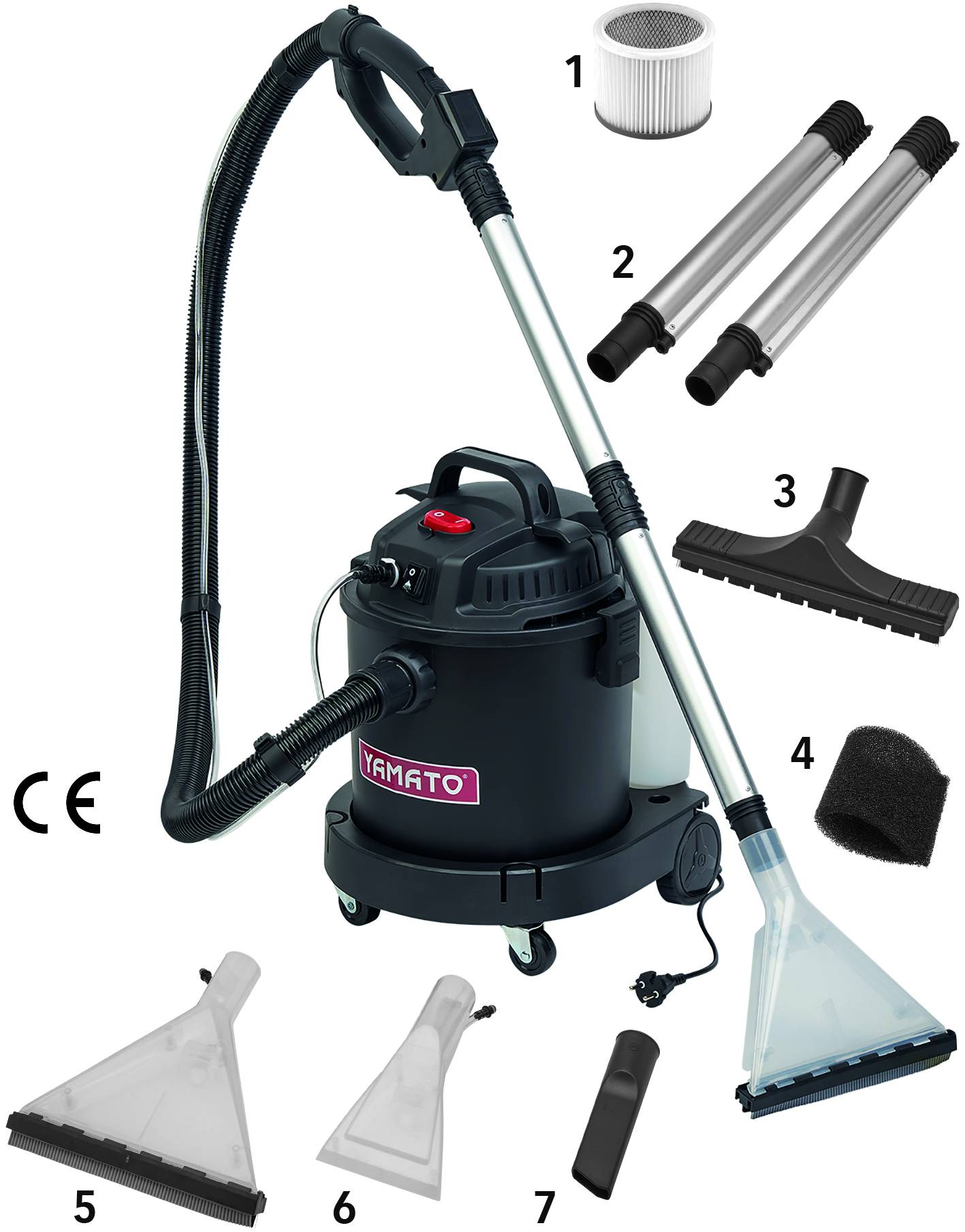 BIDONE IDROASPIRATORE E LAVATAPPETI