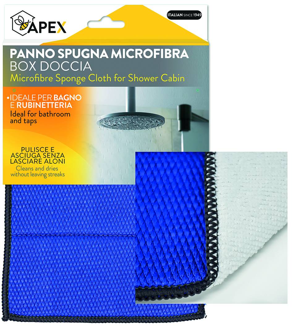 PANNO SPUGNA MICROFIBRA PER BOX DOCCIA