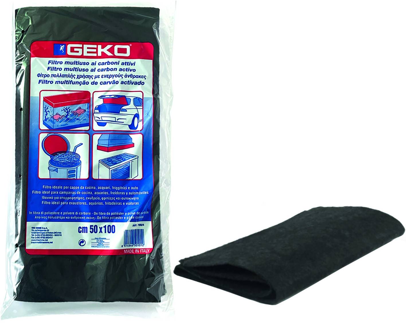 FILTRO PER CAPPA NERO IN BUSTA